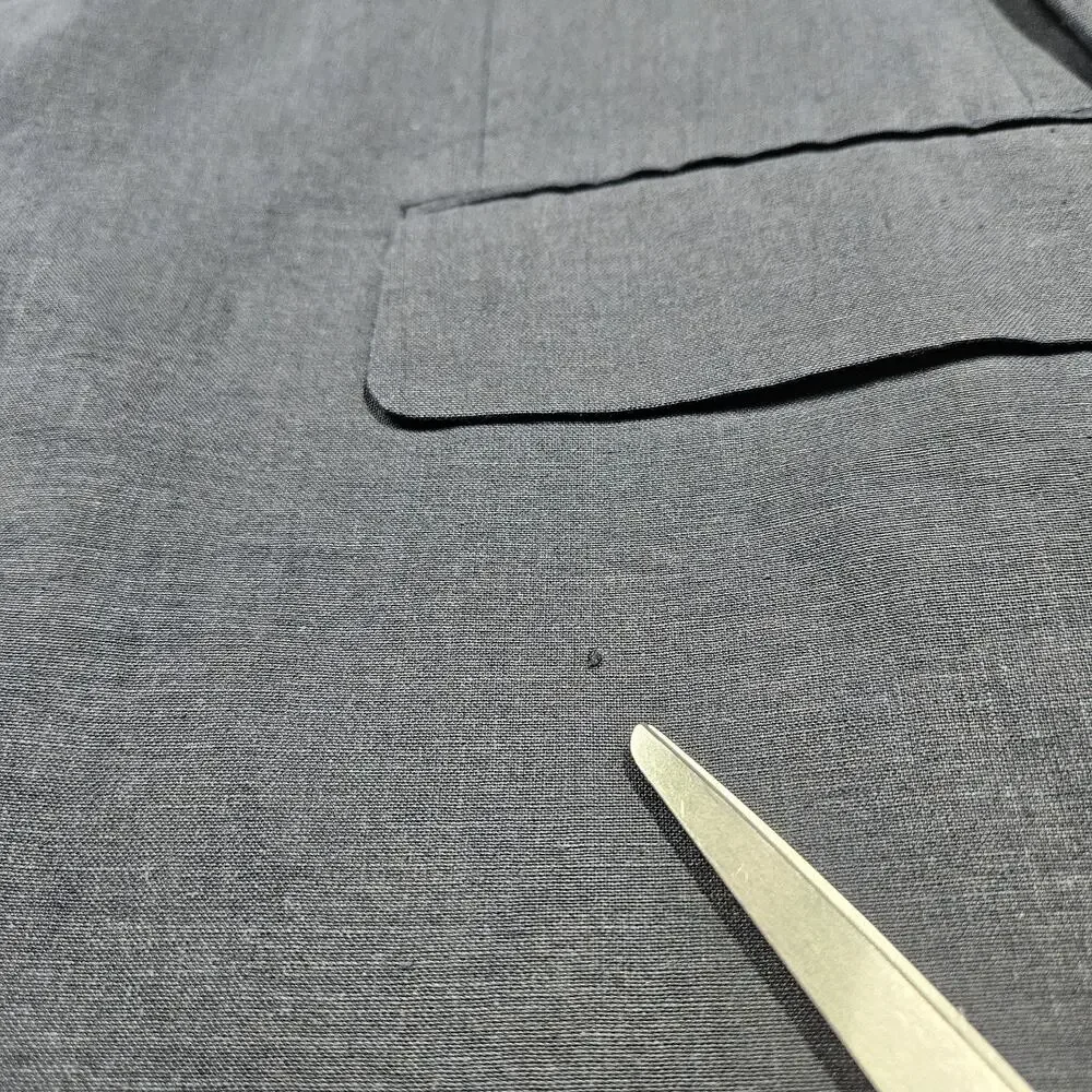 J. Crew‎ Linen Blazer Mens 44R Black Two-Button Wedding 27